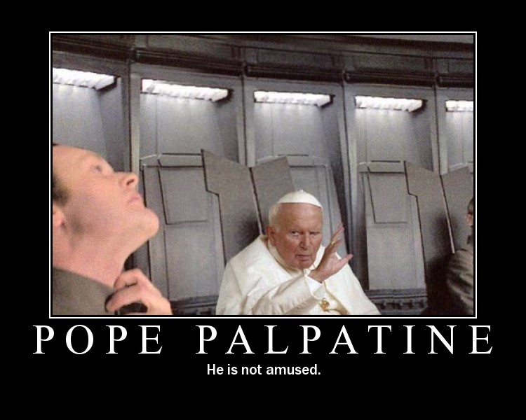 pope benedict xvi palpatine. 12 Evilest Pope Pictures